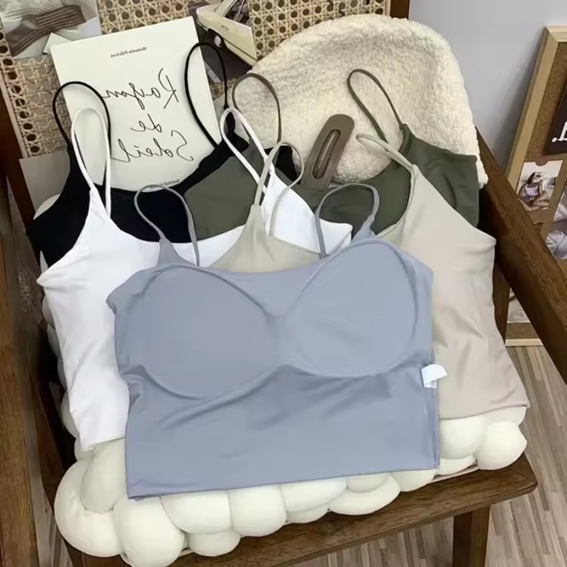 Women Seamless Ice Silk Padded - T Shirt Bra Seamless incelemesi ve fiyatı