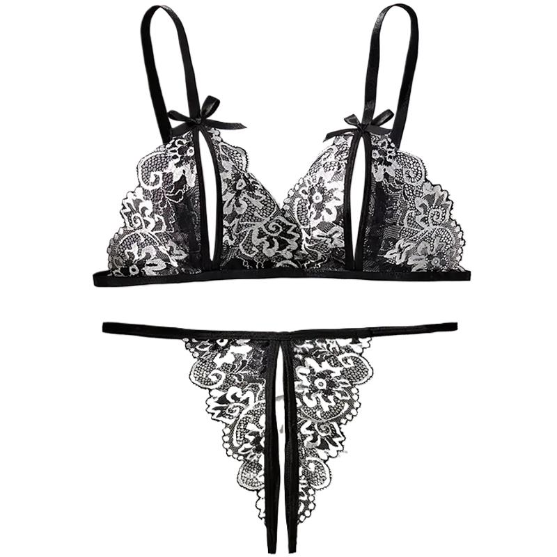 Black Hot Crotchless Sexy Wome - Sheer Bra Lace incelemesi ve fiyatı