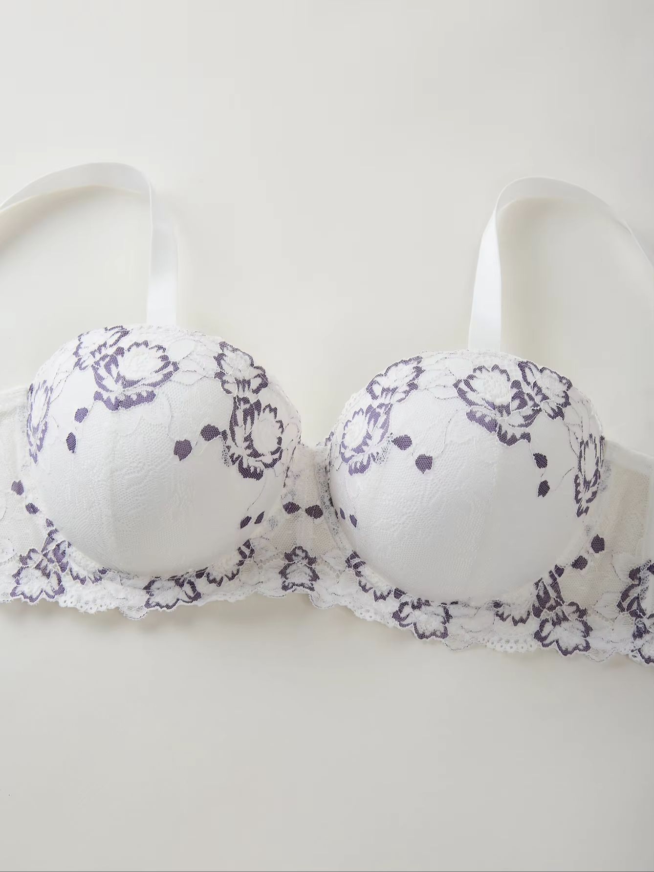 Plus Size Lace & Embroidery Wo - Plunge Bra Push Up incelemesi ve fiyatı