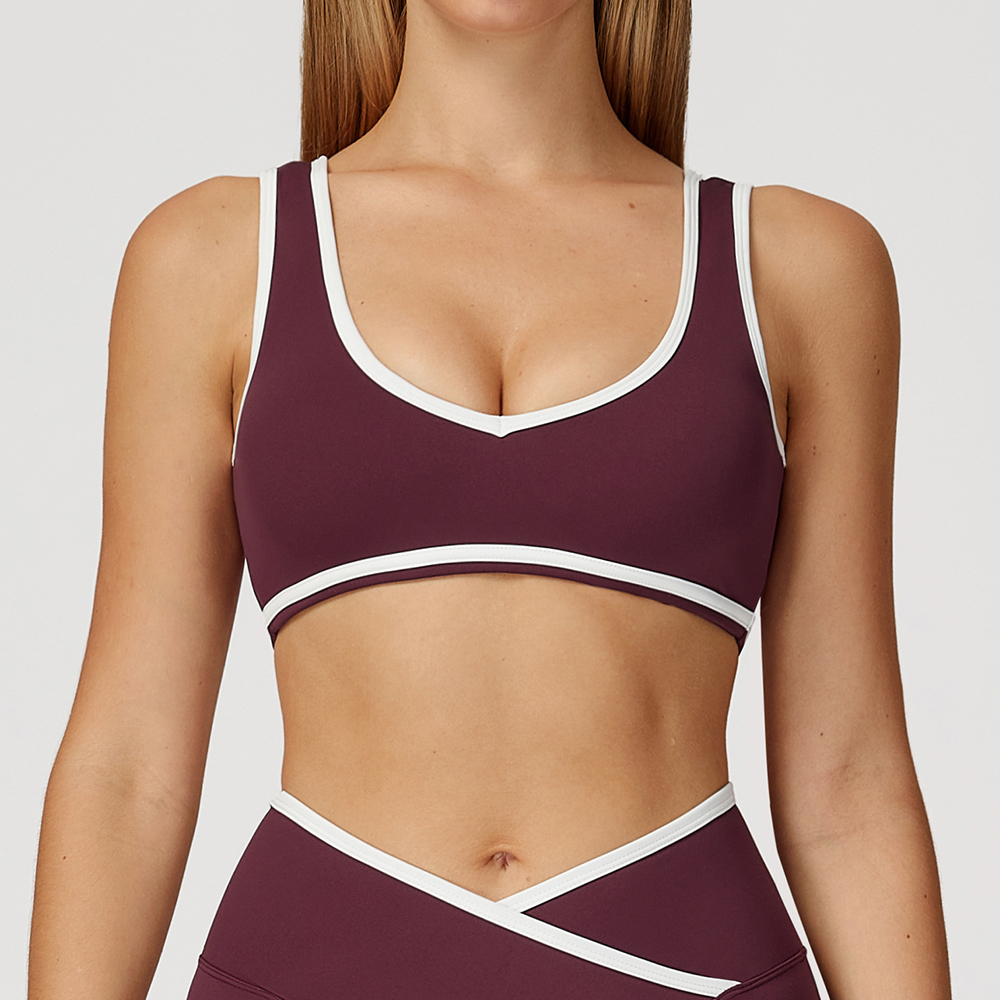 V-Neck Sports Bra Women Top Pu - Minimizer Bra Women incelemesi ve fiyatı