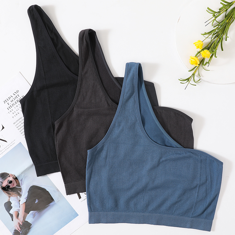 One Shoulder Tank Tops Women S - T Shirt Bra Seamless incelemesi ve fiyatı