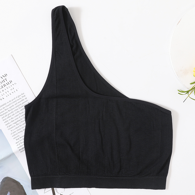 One Shoulder Tank Tops Women S - T Shirt Bra Seamless incelemesi ve fiyatı