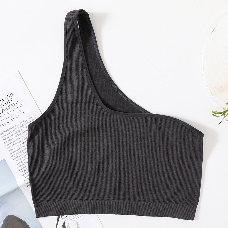 One Shoulder Tank Tops Women S - T Shirt Bra Seamless incelemesi ve fiyatı