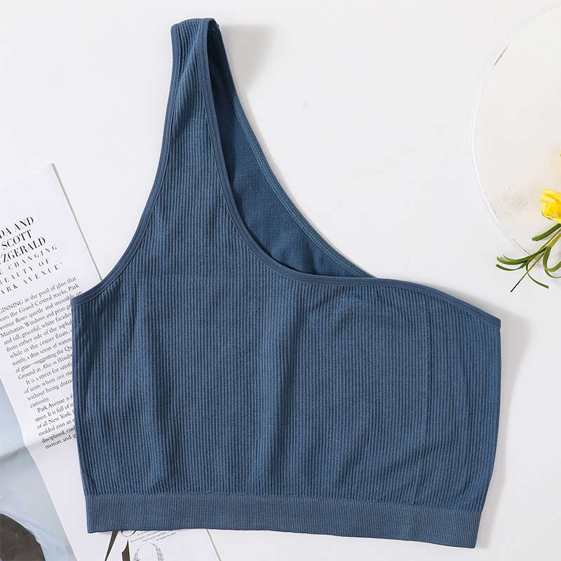 One Shoulder Tank Tops Women S - T Shirt Bra Seamless incelemesi ve fiyatı