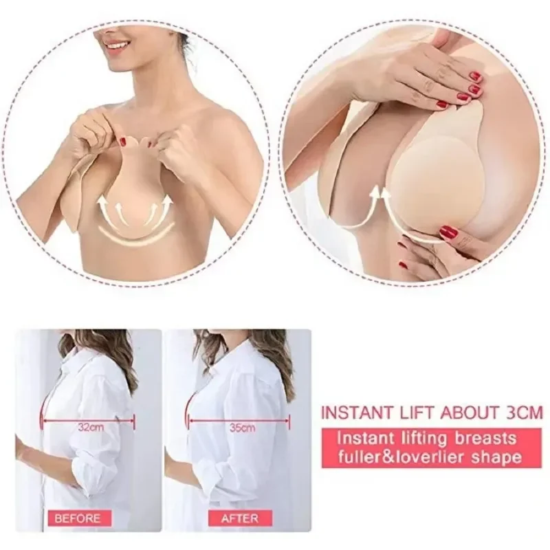 1Pair Self Adhesive Silicone S - Strapless Bra Adhesive incelemesi ve fiyatı