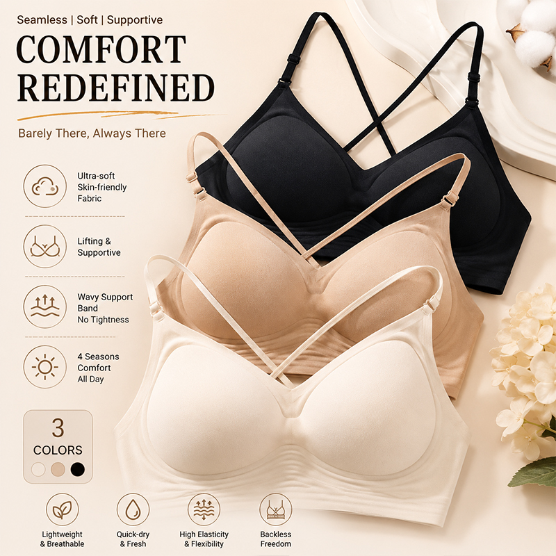 FINETOO Seamless Wave Support  - Sleep Bra Bralette incelemesi ve fiyatı