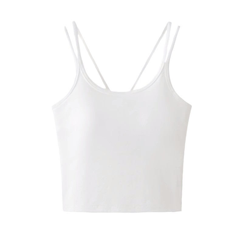 Crop Top Women Sexy Sleeveless - T Shirt Bra Seamless incelemesi ve fiyatı