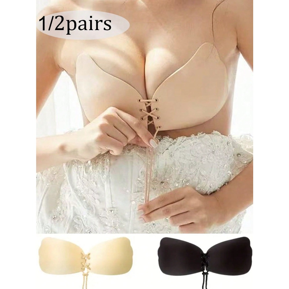 1/2pcs Wing-Shaped Adhesive Br - Push Up Bra Silicone incelemesi ve fiyatı