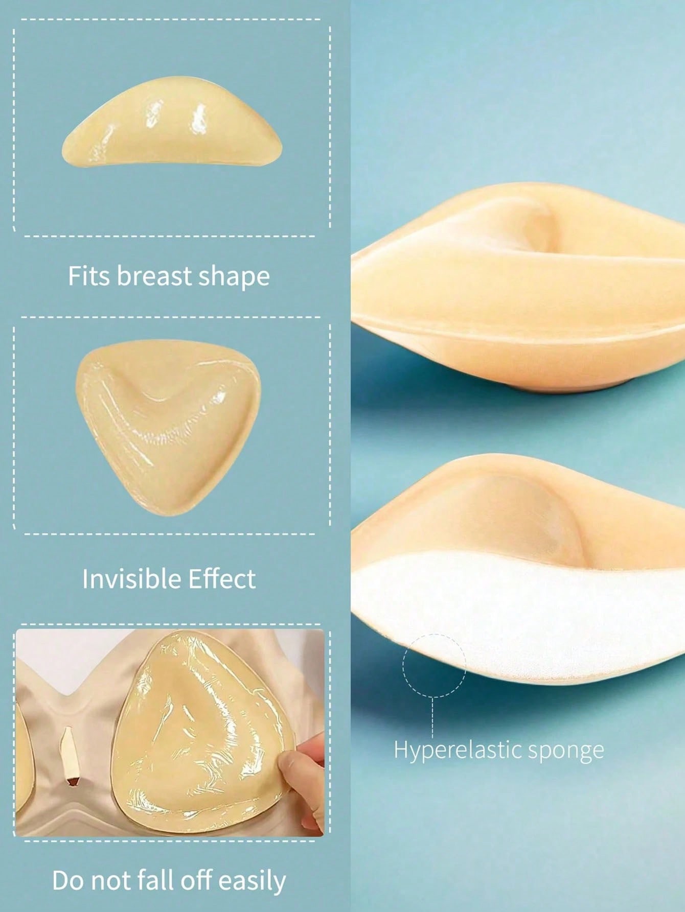 2pcs Reusable Double-Sided Adh - Strapless Bra Adhesive incelemesi ve fiyatı