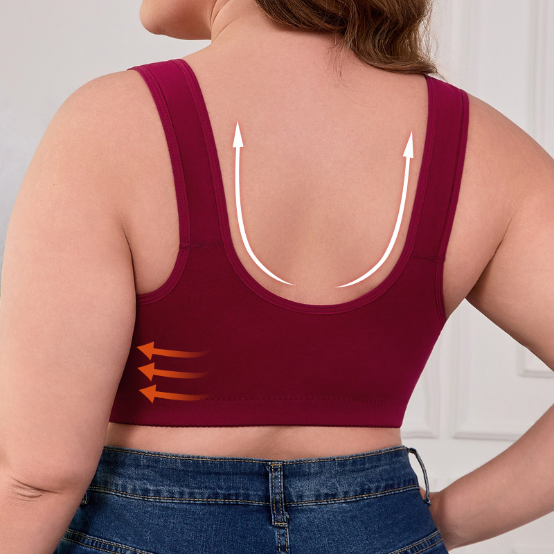 XL-7XL Plus Size Front Buckle  - Wirefree Bra Comfort incelemesi ve fiyatı